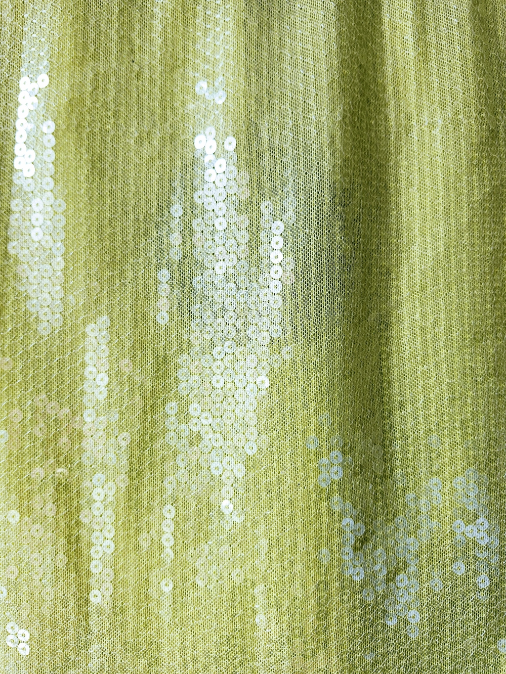 White Fox Boutique Lime Green Sequin Micro Mini Skirt - Picture 6 of 8
